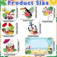 thumbnail image 2 of Cruise Door Decorations Magnetic - 7PCS Tropical Hawaii Cruise Magnet, Summer Beach Car Ship Cabin Refrigerator Magnets Decal, Flamingo Coconut Drink Fridge Stickers for Carnival Party Decor, 2 of 7