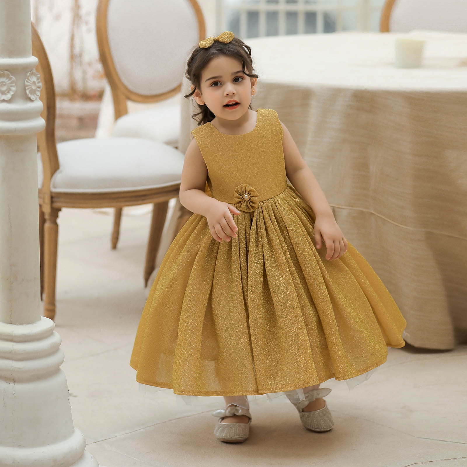 Buy Sagun Dresses Girls Yellow Floral A-Line Frock (3-4 Yrs)|Kids  Wear|Girls Frock|Kids Party Wear|Clothing Accessories|Baby Girls|Dresses|Frock|  Online at Best Prices in India - JioMart.