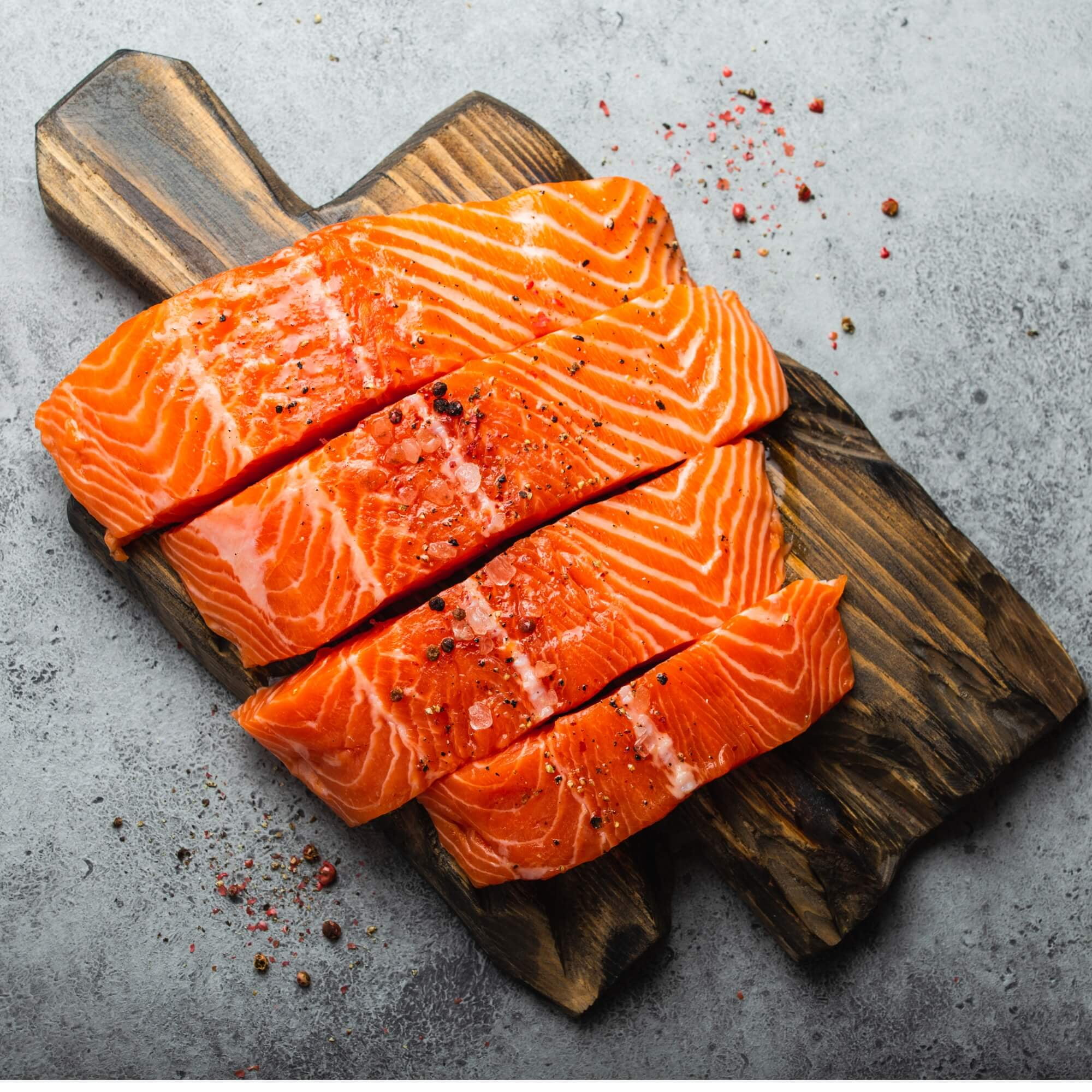 Today Gourmet Sushi-Grade Norwegian Salmon Fillets (6) 6-7oz. Fillets (2.625 Avg. Net Wt.)