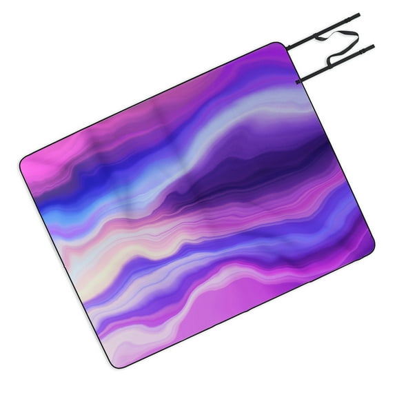 Society6 Marta Barragan Camarasa Lilac luminous strokes Picnic Blanket