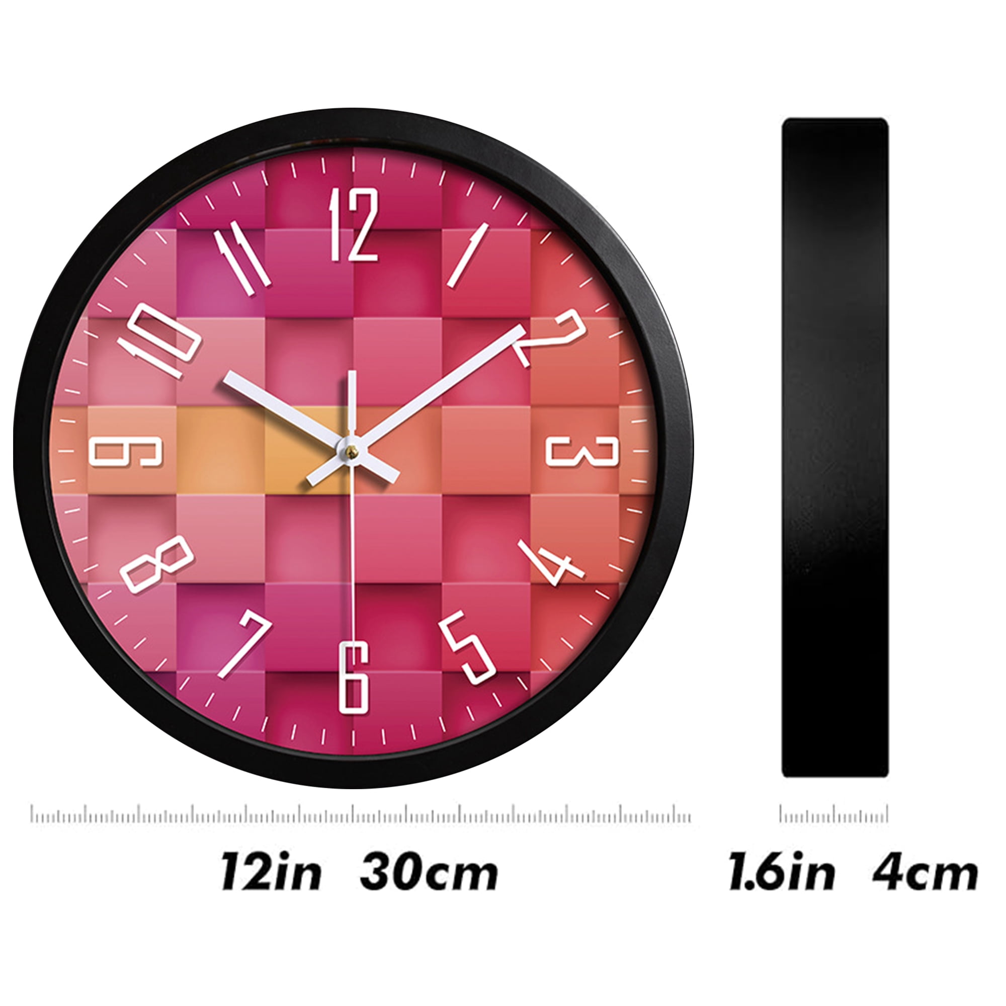 CozySound Wall Clock Silent Non Ticking 12 Inch for Home/Kitchen/Office/Classroom/School Clocks