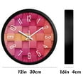 thumbnail image 2 of CozySound Reloj de Pared Silencioso sin Tictac de 12 Pulgadas para Hogar/cocina/oficina/aula/escuela Clocks, 2 of 7