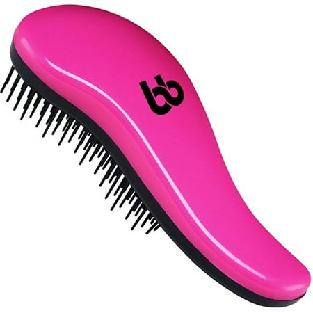 Detangling Hair Brush, Best Detangler Comb for Women, Men & Children, Pink, By Beauty (Best Comb For Mens Thick Hair)