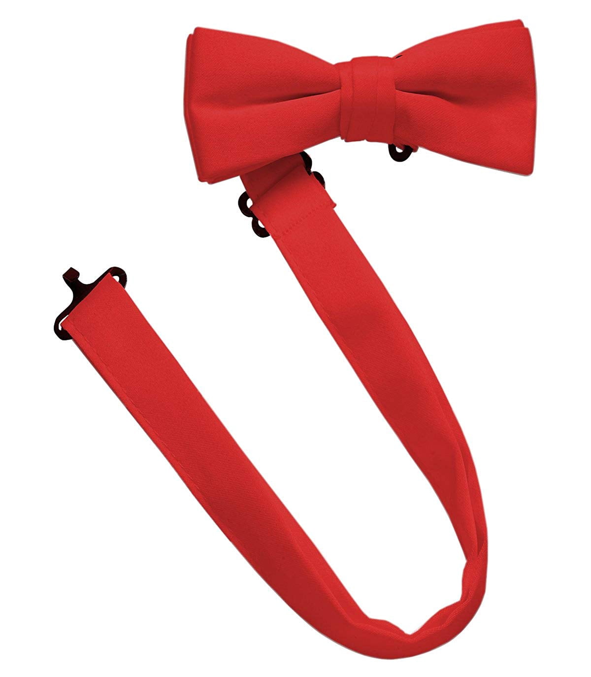Hold'Em Bow Tie For Mens Boys and Baby Satin look Solid Color Adjustable Pre-tied
