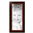 thumbnail image 2 of ArtToFrames 7" x 17" Matte Mahogany with Gold Accent Diploma Picture Frame, 7x17 inch Brown Wood Poster Frame (WOM-5109), 3 Pack, 2 of 6