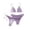 04#Purple, variant on Women's 2 Piece Floral Print Halter Neck Tie Bikini Set Triangle String Thong Swimsuit Summer Bathing Suits for Women