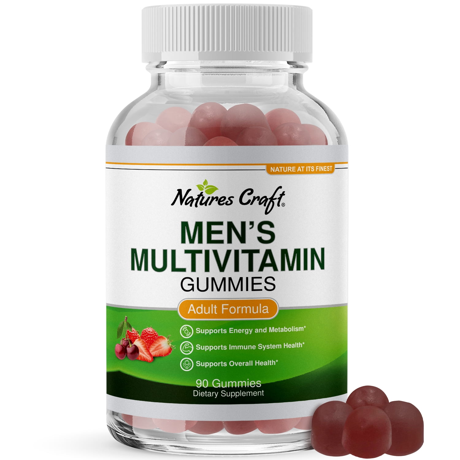 Mens Multivitamin Gummies for Adults and Natural Multivitamin Immune Support Gummies