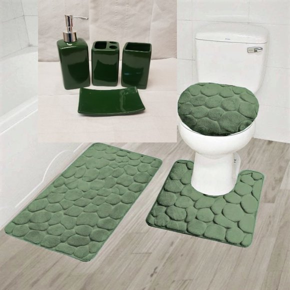 Sage Green Bathroom Rugs