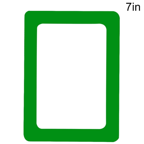 Etiqueta engomada del marco de la pared de la foto Etiqueta engomada removible del arte de la foto del marco de la imagen del PVC de 2 capas para el refrigerador de la sala de estar, verde, 7 " kenally LF0072-15B