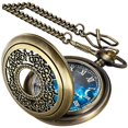 thumbnail image 1 of Reloj de bolsillo Tiong 45 mm azul estrellado con cadena de 380 mm, 1 of 9
