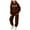 A48-Brown, variant on Hessimy Toddler Boys Girls Spring Summer 2Pcs Crewneck Long Sleeve Sweatshirt Elastic Joggers Pants Soft Sweatsuit(Pink,7-8 Years)