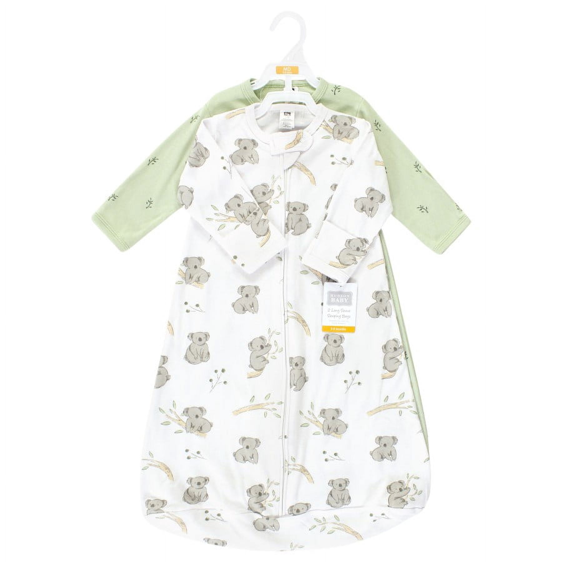 Hudson Baby Cotton Long-Sleeve Wearable Sleeping Bag, Sack, Blanket, Cuddly Koala Long Sleeve, 3-9 Months