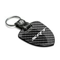 thumbnail image 2 of iPick Image for Dodge SRT Logo Real Black Carbon Fiber Large Shield-Style Key Chain, Official Licensed, 2 of 5