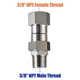 thumbnail image 4 of 3X Pressure Washer Swivel, 3/8 Inch NPT Male Thread Fitting, 4500 PSI, for Pressure Washer (Stainless Steel), 4 of 6