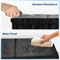 thumbnail image 7 of Car Trunk Organizer for SUV, Lychee Collapsible Multi Compartments Trunk Vehicle Organizer, Waterproof Car Storage Organizer with Foldable Lid, Aluminium Handle, Non Slip Bottom (Black), 7 of 7
