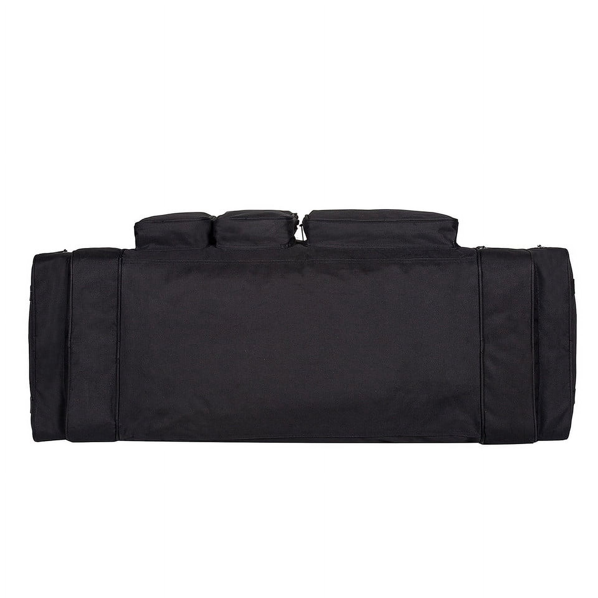 K-Cliffs Heavy Duty Sports Gear Duffel Gym Tote Outdoor Equpment Bag High Quality Travel Weekender Large 33 Inch Black