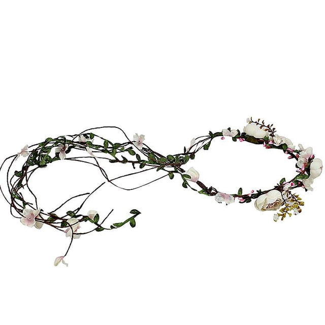 Wedding Bridal Headdress Head band Wreath Colorful Floral Hair Garland Decor Macarena Guirnalda de la flor de la venda