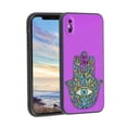 thumbnail image 1 of Purple-Hand-of-Hamsa-3 Phone Case, Degined for iPhone XS Max Case Men Women, Flexible Silicone Shockproof Case for iPhone XS Max, 1 of 1