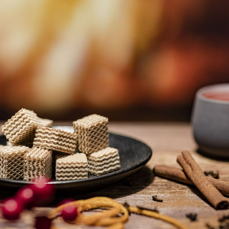 Quadratini Cinnamon, Bite-size Wafer Cookie, 8.82 oz, pack of 6