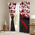 thumbnail image 3 of Manfei Cartoon Ladybird Blackout Curtains,Kawaii Bow Curtains Pack of 2 (38x45 Each),Polka Dots Window Curtains,Ultra Soft Kids Bedroom Decor, 3 of 6