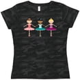thumbnail image 3 of Inktastic Little Ballerina Trio Women's T-Shirt, 3 of 5