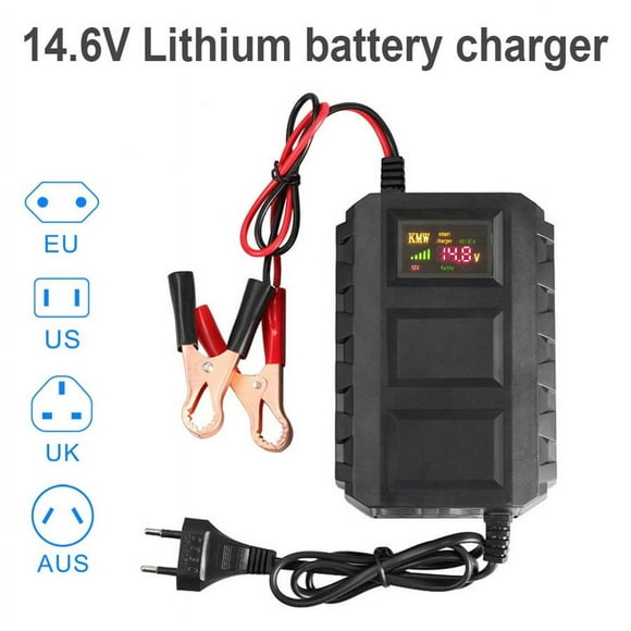 EIGTHTAIL 12V 14.6V Lithium Battery Charger Lifepo4 12.8V Lithium Iron Phosphate Battery Charger 20-100Ah Charging