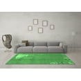 thumbnail image 3 of Ahgly Company Indoor Round Abstract Emerald Green Modern Area Rugs, 3' Round, 3 of 4