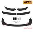 thumbnail image 2 of Booming up Front Bumper Lip Spoiler Rear Side Skirt Splitter For Dodge Dart 2013-2016, 2 of 16