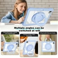 thumbnail image 3 of XYX Shockproof Tablet Case for iPad Pro 11 inch 4th/3rd/2nd Gen (2022/2021/2020) with 360 Rotating Stand, Slim Lightweight with Pencil Holder, Blue, 3 of 5