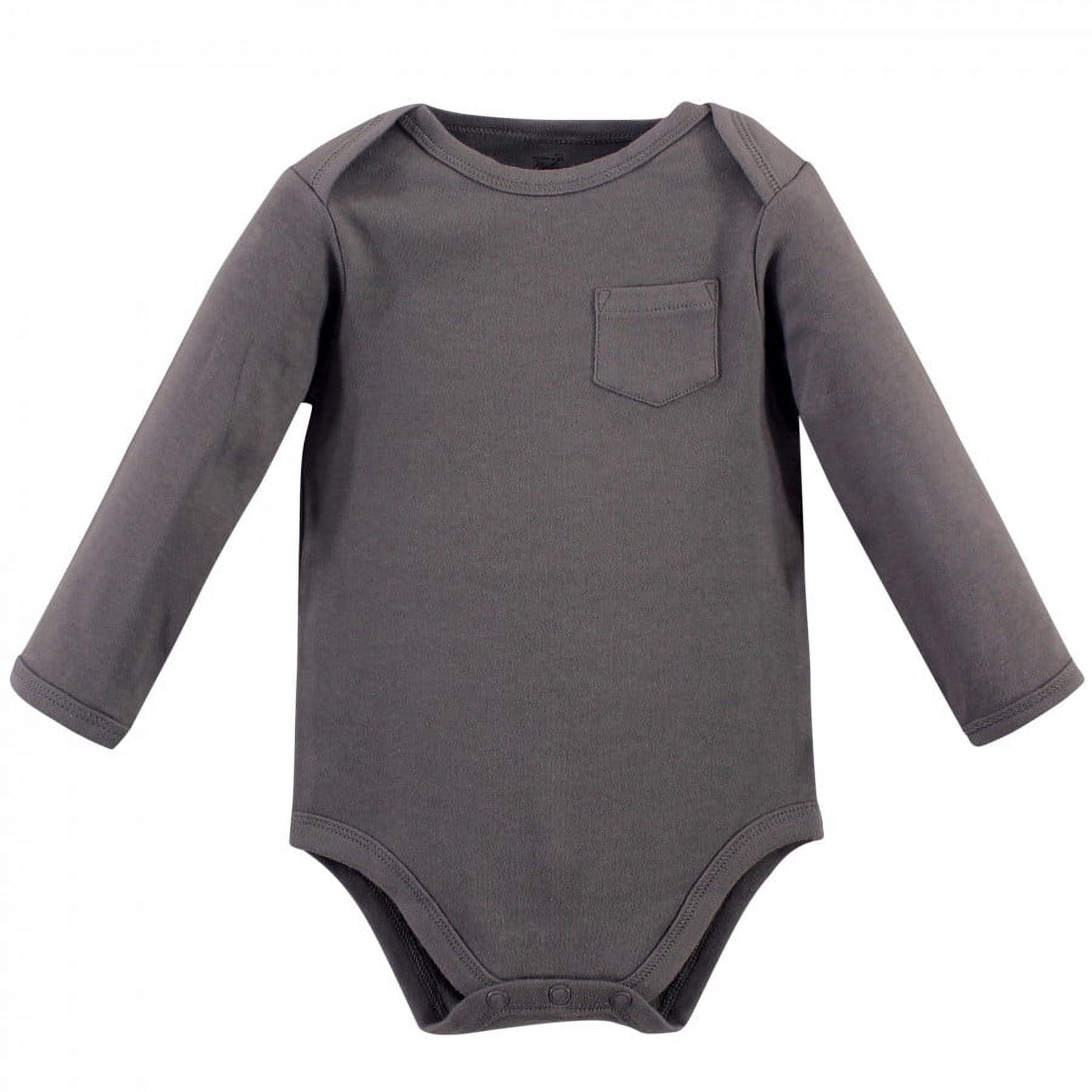 Touched by Nature Baby Boy Organic Cotton Long-Sleeve Bodysuits 5pk, Boho Fox, 9-12 Months