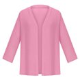 thumbnail image 5 of mihongmao Womens Winter Coats Women's Casual Fashion Loose Temperament Solid Color Shawl Long Sleeve Cardigan Sweater Cardigan,Womens Tops Plus Size Pink XXL, 5 of 6