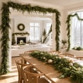 thumbnail image 4 of Cadancy Christmas Garland 6FT Artificial Pine Wreath with Berries for Fireplace Mantel Staircase Railing Holiday Party Indoor Outdoor Home Decoration Xmas Seasonal Decor, 4 of 7