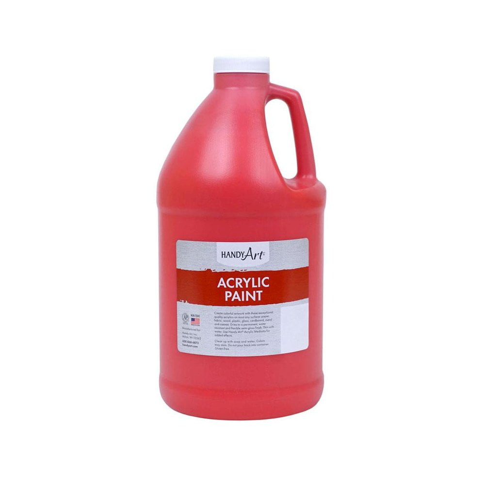 Handy Art Acrylic Paint Half Gallon, Brite Red