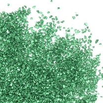 Uxcell Crushed Glass Glitters Colorful Irregular Glass Chips Chunky Lake Green