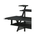 thumbnail image 2 of Gia 67 Inch Music Desk Studio Workstation Keyboard Tray Shelves Black, 2 of 5