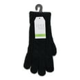 thumbnail image 2 of Time and Tru Women's Tech Touch Cable Knit Gloves, One Size Fits Most, Black Soot, 2 of 3