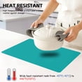 thumbnail image 3 of Silicone Placemats Silicone Table Mat, Large Kitchen Counter Protector Mat Heat Resistant Nonslip, 16" x 24" - Green, 3 of 7