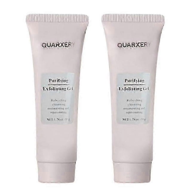 Gel exfoliante purificante Quarxery 1-3x, gel exfoliante Quarxery, exfoliante facial hidratante de limpieza profunda, gel exfoliante facial y corporal f 2 piezas