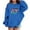 A-Blue416, variant on XUELUO Little Girls Hoodies Neon 67 Number Print Long Sleeve Hooded Sweatshirts Fashion Daily Wear Cool Pullover Tops With Pocket