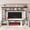 White Walnut, variant on DTTRA 95.5" Wall Unit Entertainment Center with Electric Fireplace, TV Stand, Black Brown