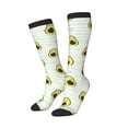 thumbnail image 2 of Daiia Sports Socks Avocado of a Hear Printed Novelty Crew Socks for Men Women Knee High Socks Cotton Socks Soft & Breathable Support Unisex Socks, 2 of 9