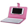 thumbnail image 1 of Mini Portable Wireless Bluetooth Keyboard With Leather Case compatible Smartphone High quality Gift, 1 of 5