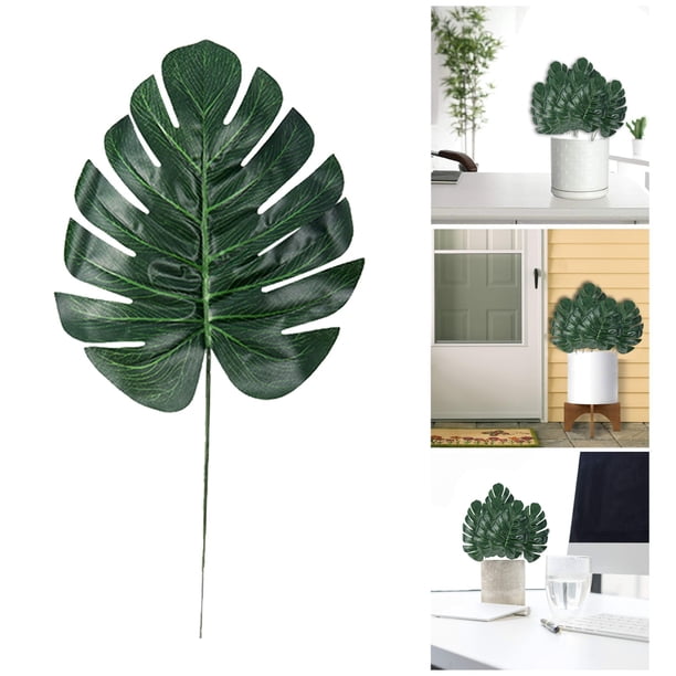 20 hojas de monstera decorativas para el hogar, jardín, exterior, interior, hojas artificiales, decoración del hogar, accesorios fotográficos