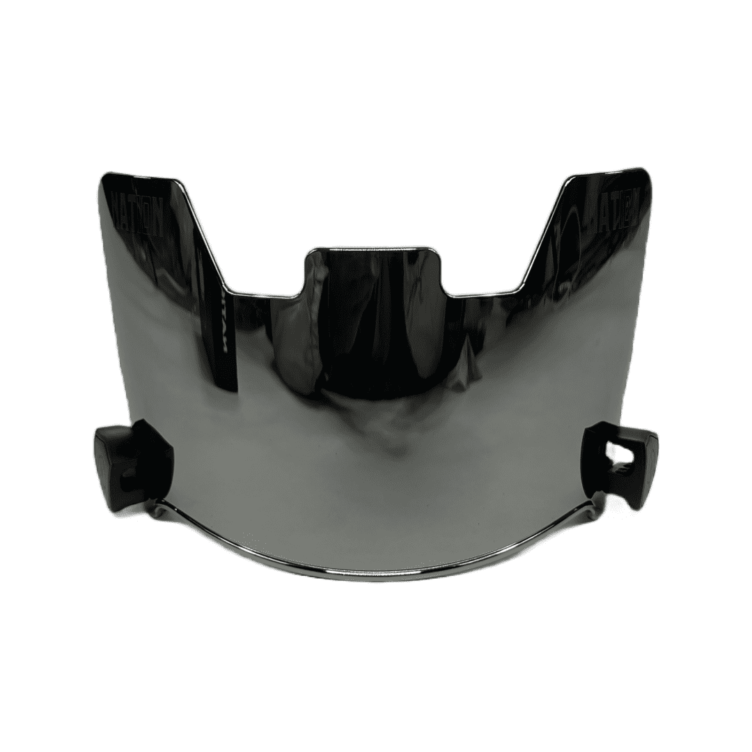 NationTen Brand VZR Silver Football Visor Fits Youth and Adult Helmets