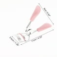 thumbnail image 2 of Rizador de pestañas de mango plano para mujeres Unique Bargains 1 Pc para viajes de negocios, acero al carbono ligero, PS, rosa, 2 of 3