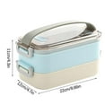 thumbnail image 6 of BSJJY 1 or 2 Tiers of Bento Box, Stainless Steel Insulated Lunch Box, Stainless Steel Bento Box, Japanese Leakproof Lunch Box1pcClearance, 6 of 6