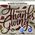 thumbnail image 4 of AGAS Happy Thanksgiving Flag - Leaves on Offwhite Background, 4x6 ft, 200D Nylon, Brass Grommets, 4 of 5