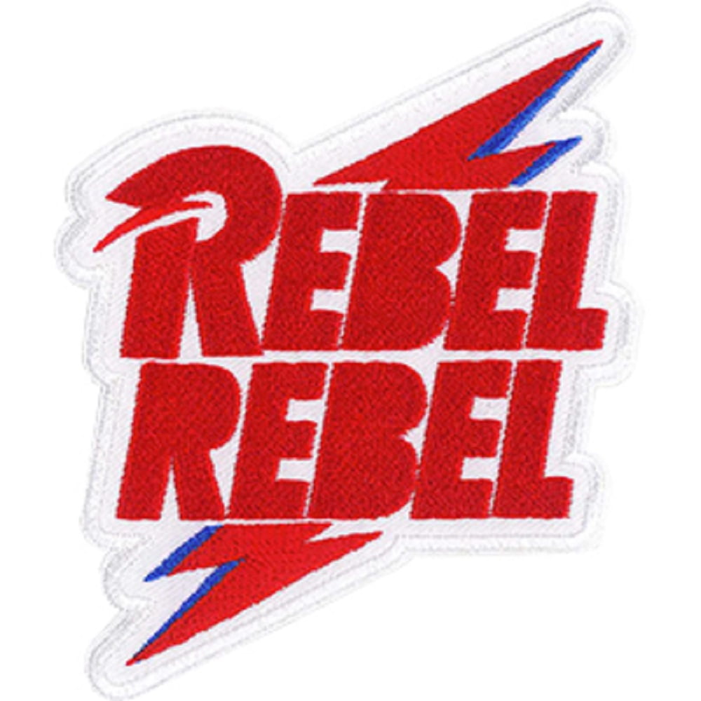 Rebel Rebel Cool Fun Dress Transfer Embroidered Iron On Sew On Patch Fabric 