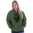 thumbnail image 3 of Butterfly Moth Spiritual Crystal Ball Women Plus Size Graphic Pullover Hoodie Brisco Brands 5X, 3 of 3