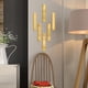 thumbnail image 4 of Etiqueta engomada de la pared de espejo de oro Decoración transparente Superficie suave Efecto reflectante Alta viscosidad Autoadhesivo para baño 10 piezas Noticed HA028369-00, 4 of 7